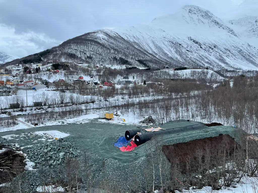 Vannmagasin Ø3000 levert av Haplast til Furuflaten vannverk i Lyngen kommune
